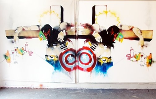 Illustration for article titled Spray Paint Superheros Get a Street Art Sensibility